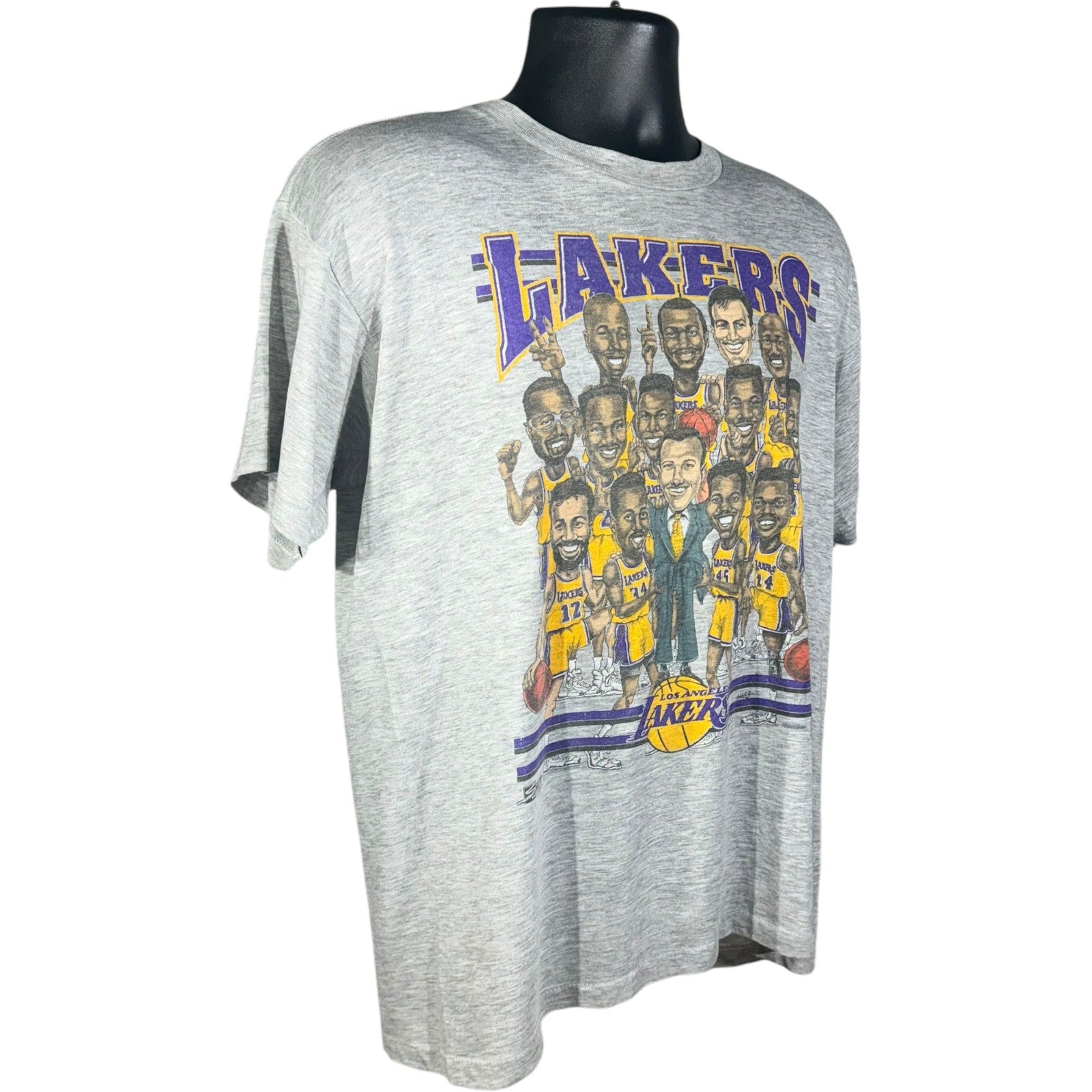 Vintage Los Angeles Lakers Caricature "Hot Shot" Tee 90s