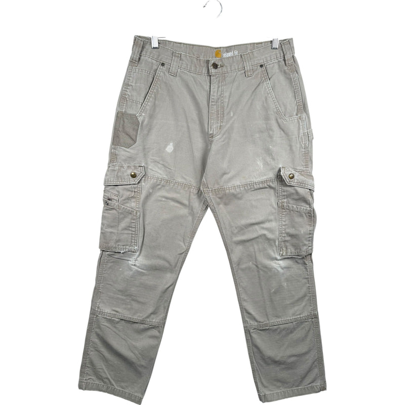 Vintage Carhartt Workwear Cargo Carpenter Pants 35x32