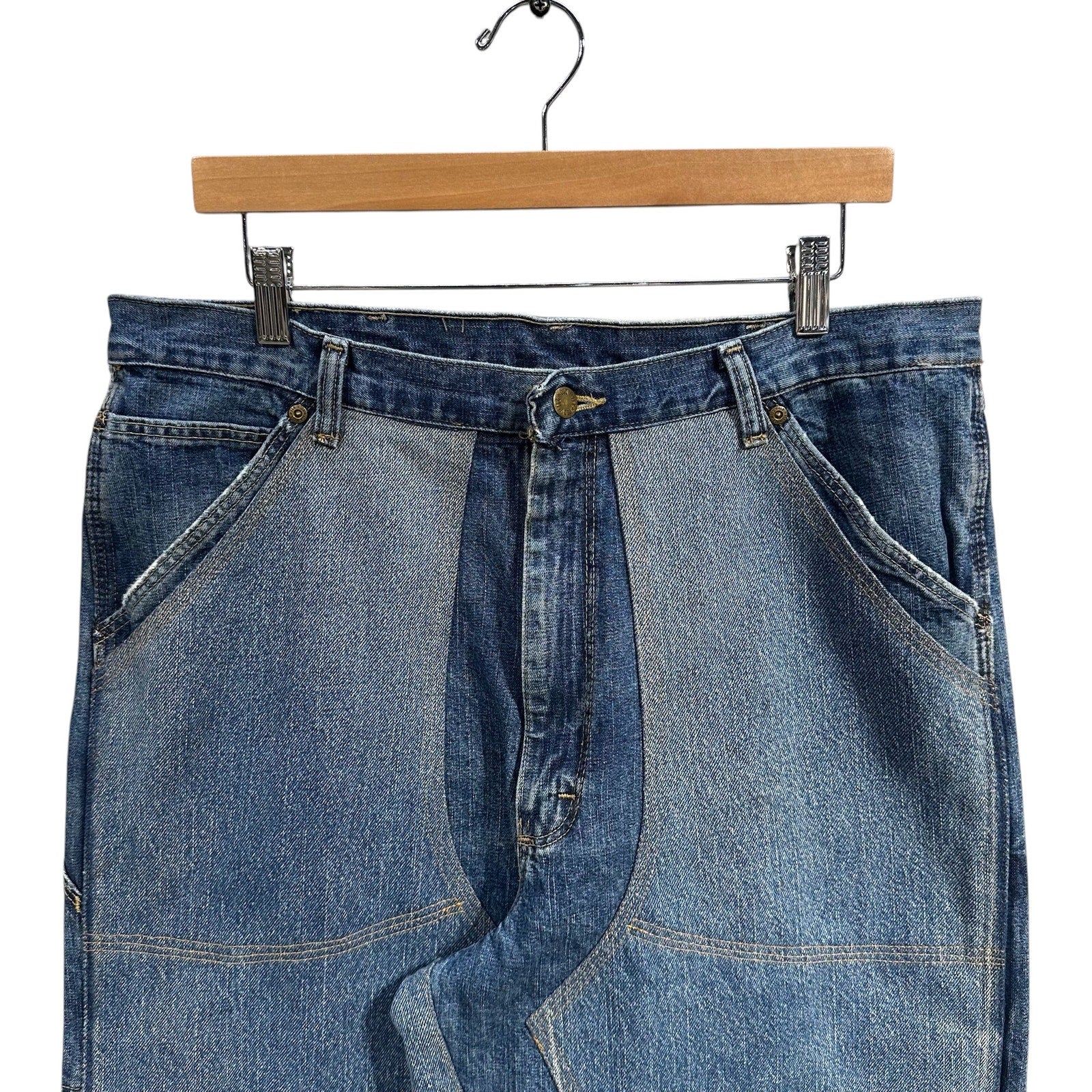 Cut & Sew Carhartt Double Knee Denim Jeans 36x34