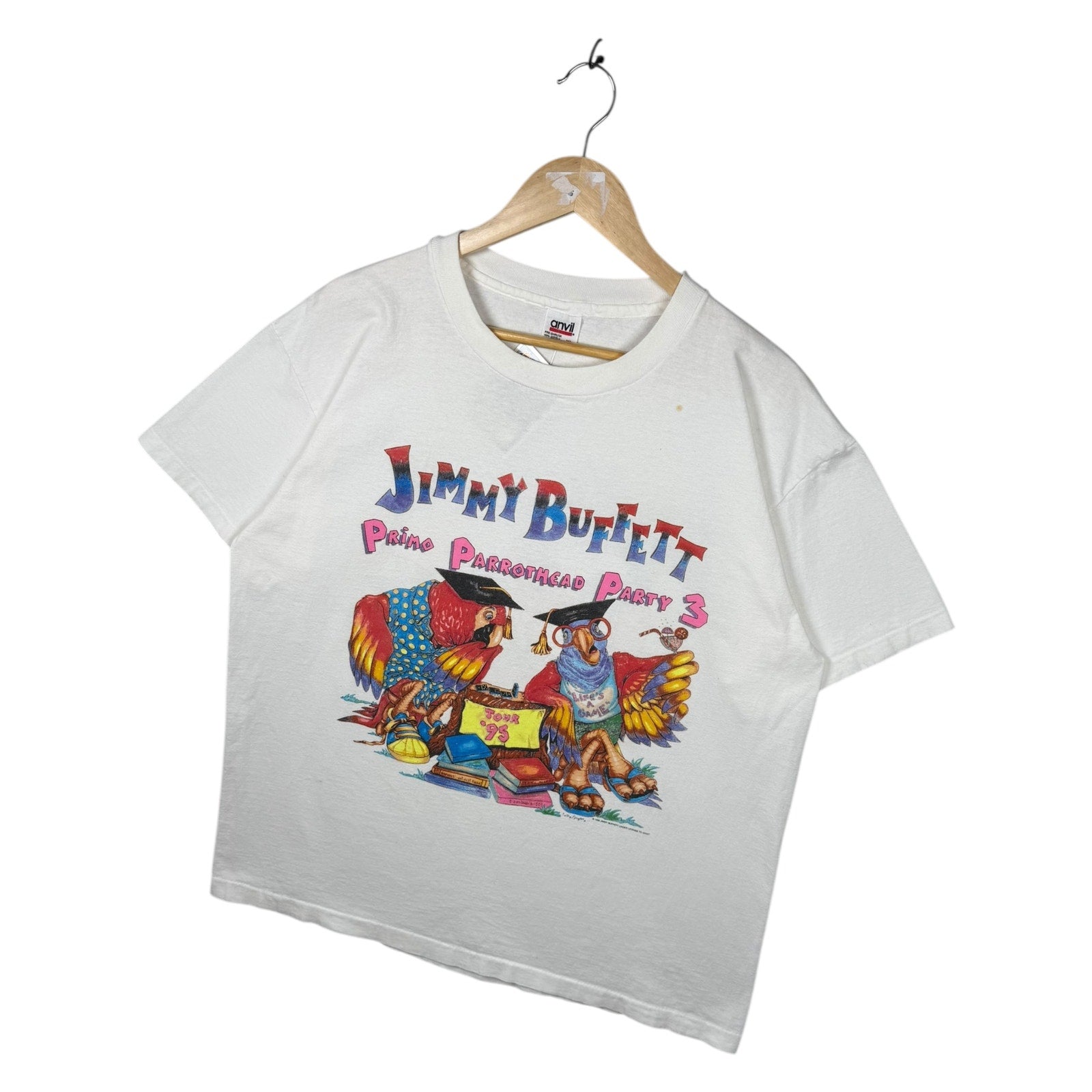 Vintage Jimmy Buffett Primo Parrothead Party 3 Tour T-Shirt