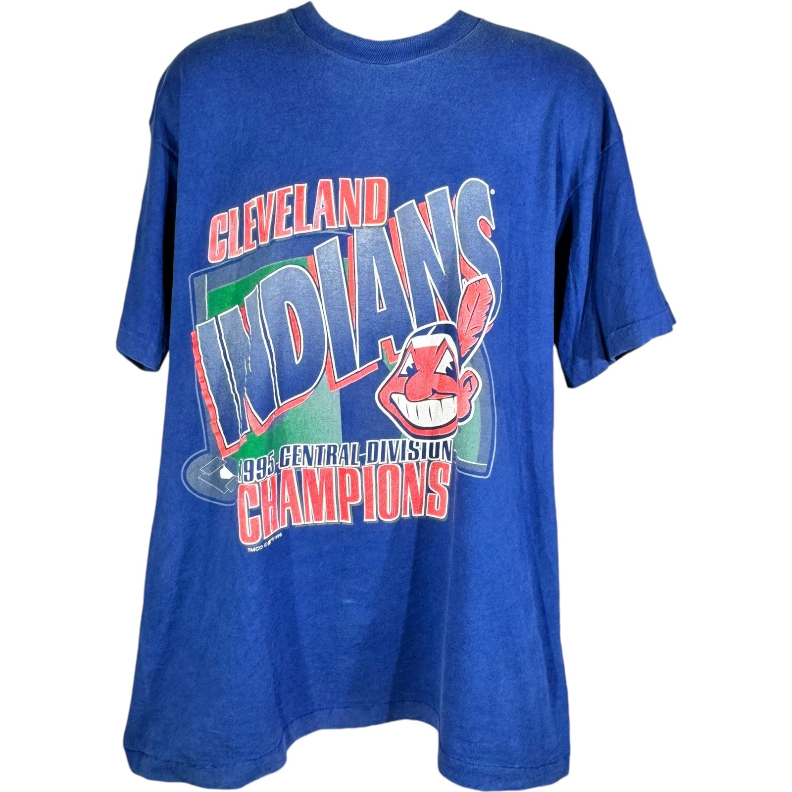 Vintage Cleveland Indians Central Division Champs Tee 1995