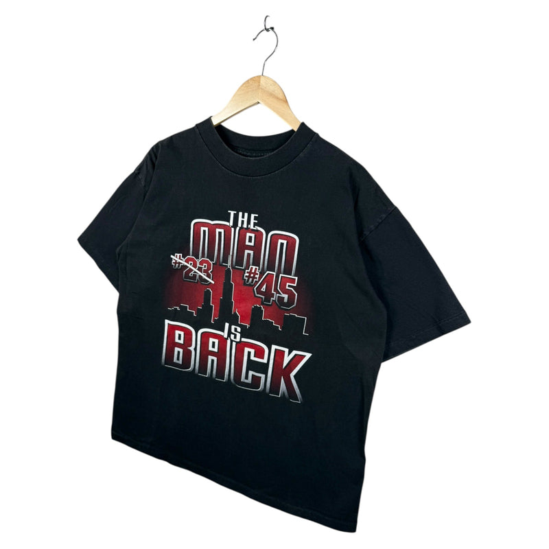 Vintage Michael Jordan The Man Is Back Chicago Bulls NBA T-Shirt