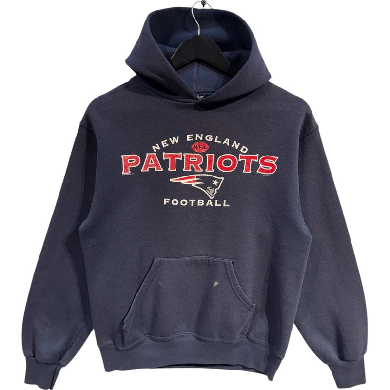 Vintage New England Patriots Spellout NFL Hoodie