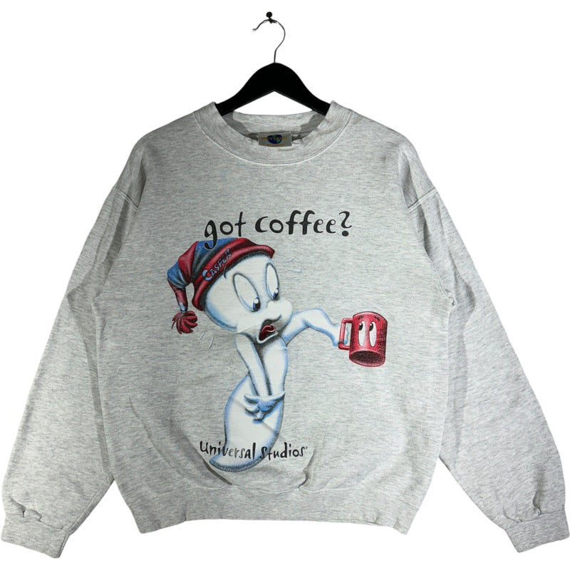 Vintage "Got Coffee?" Casper The Friendly Ghost Crewneck