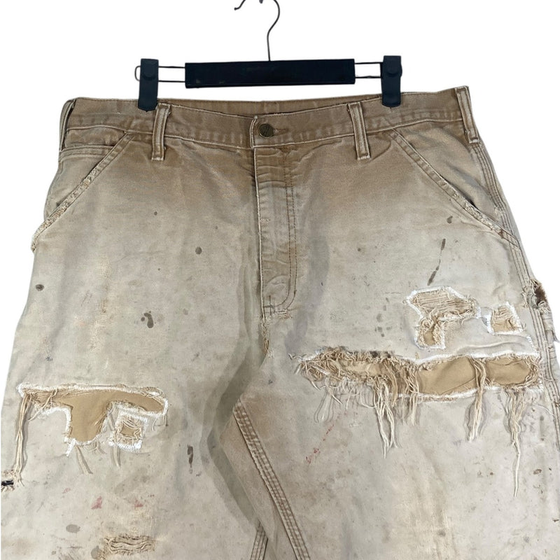 Vintage Carhartt Distressed Shorts Denim Shorts 34