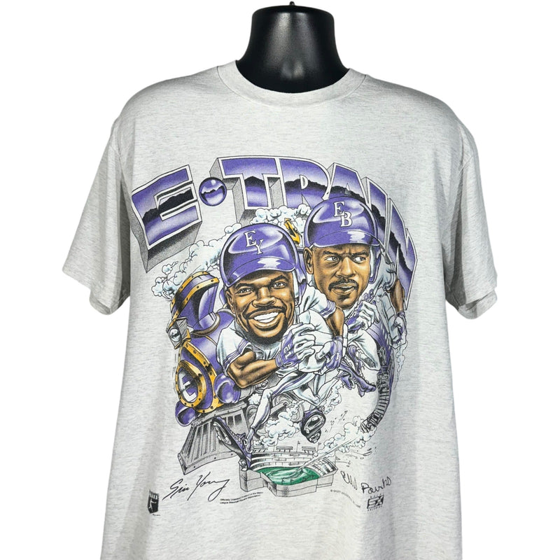 Vintage E-Train Colorado Rockies MLB Caricature Tee