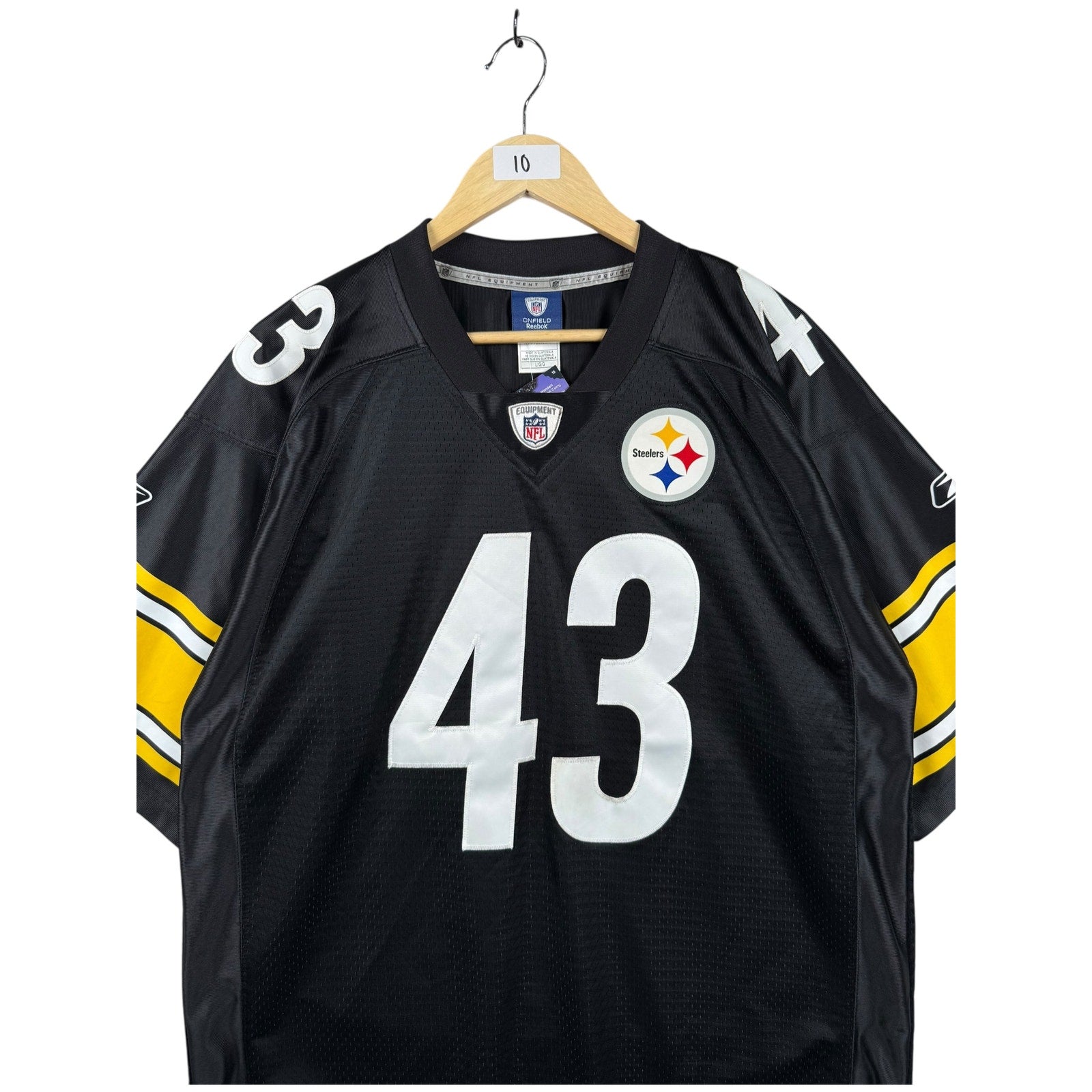 Vintage NFL Reebok Polamalu 43 Steelers Jersey