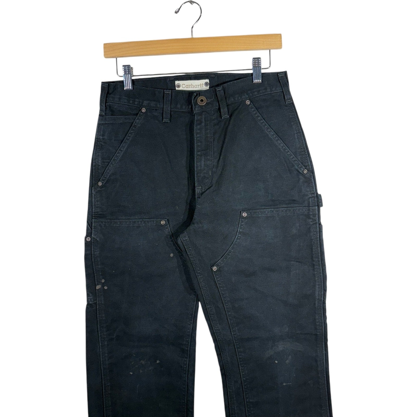 Vintage Carhartt Double Knee Dungaree Fit Carpenter Pants 31 x 32