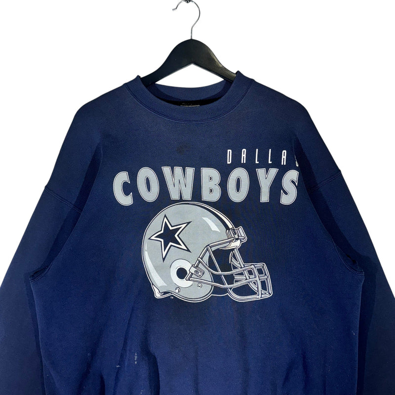 Vintage Dallas Cowboys Helmet Logo NFL Crewneck