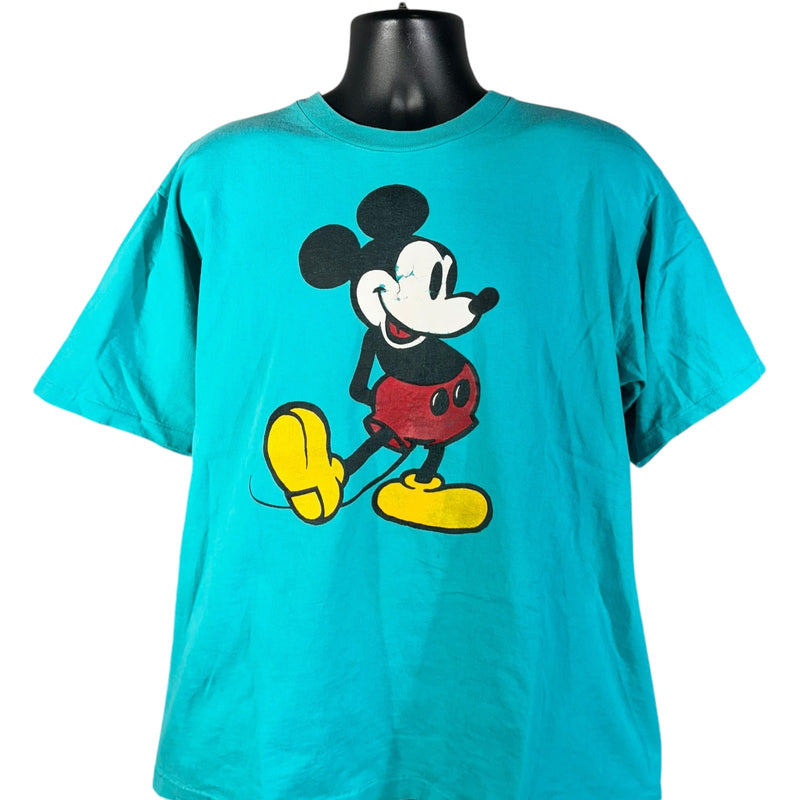 Vintage Mickey Mouse Chest Graphic Tee 90s