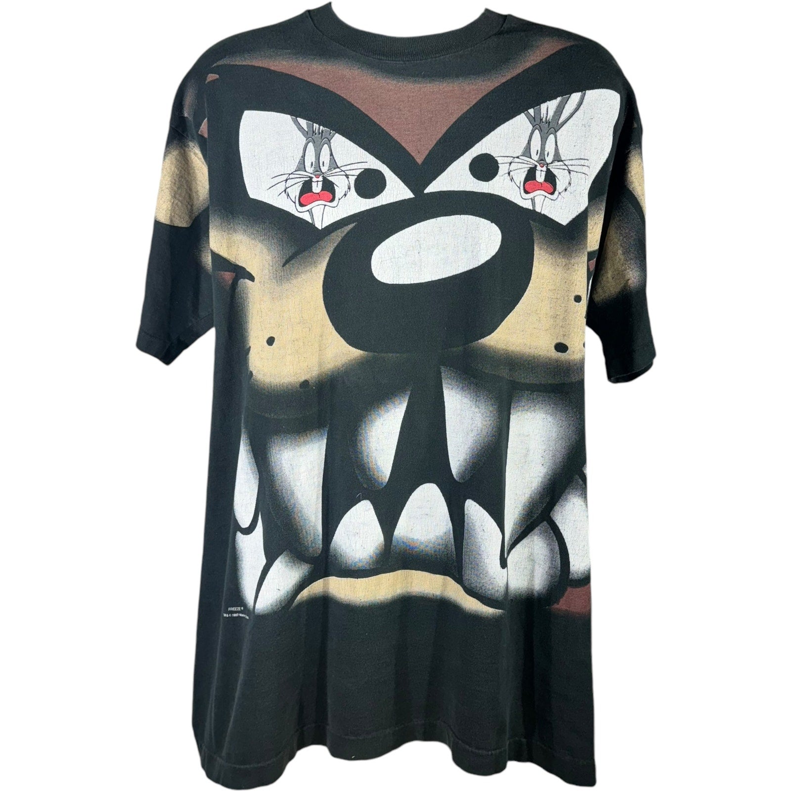 Vintage Looney Tunes Taz Big Face Tee 90s