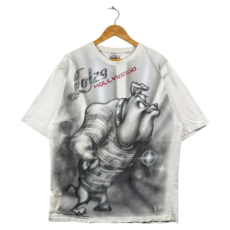 Vintage Lot29 Airbrushed Bulldog Graphic T-Shirt
