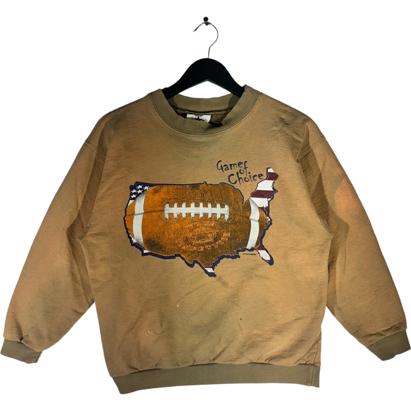 Vintage America's Game Of Choice Football Crewneck