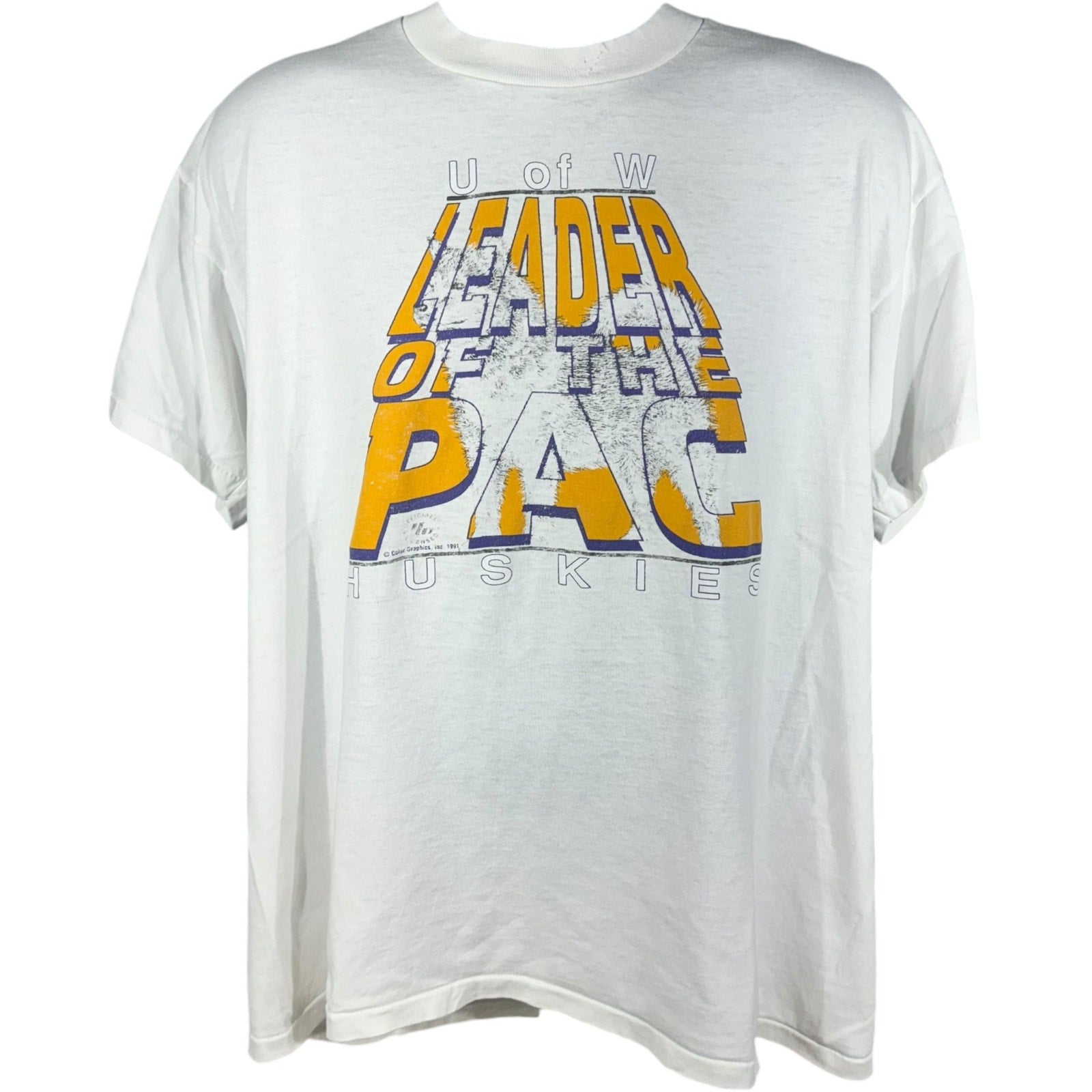 Vintage University Of Washington Leader Of The Pack Tee 90's