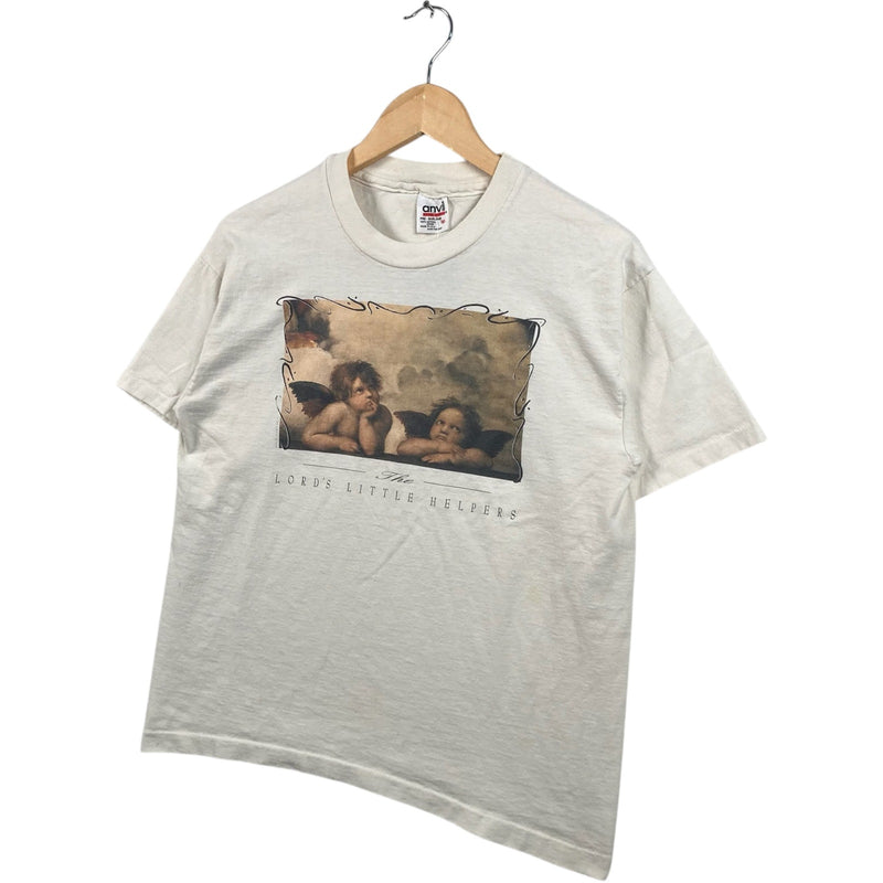 Vintage The Lord's Little Helpers Two Cherubs Art Tee