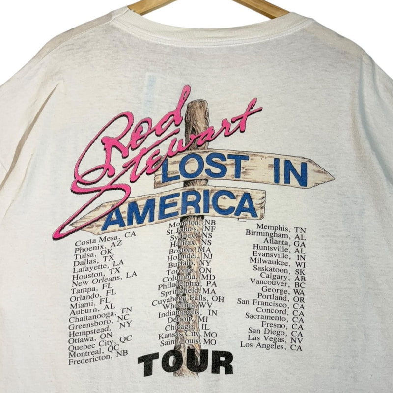 Vintage Rod Stewart Live! Lost In America Tour T-Shirt