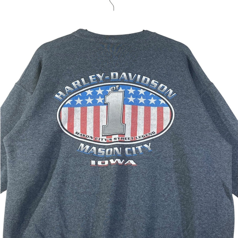 Vintage Harley Davidson Skull Graphic Crewneck