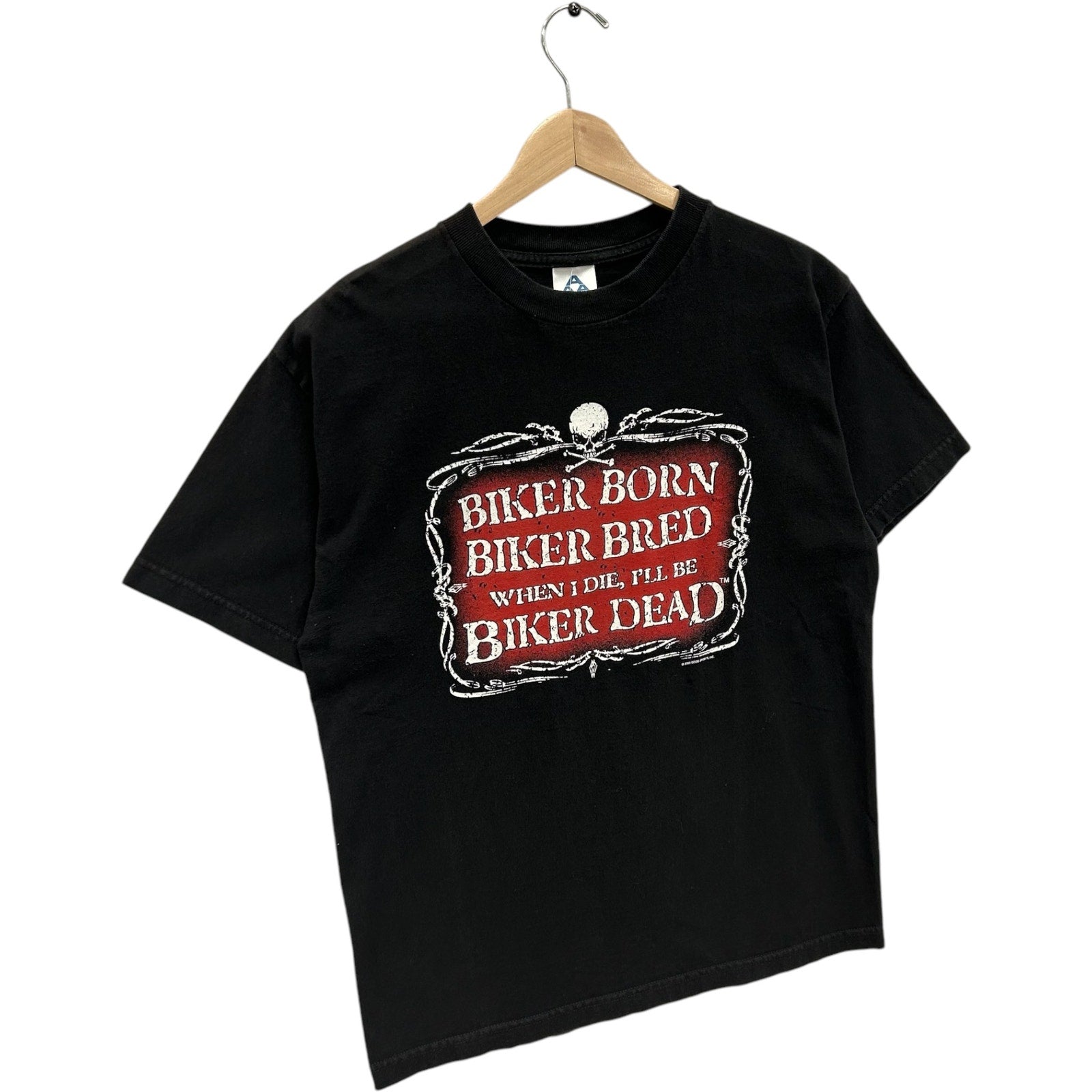 Vintage Biker Born Biker Dead Tee