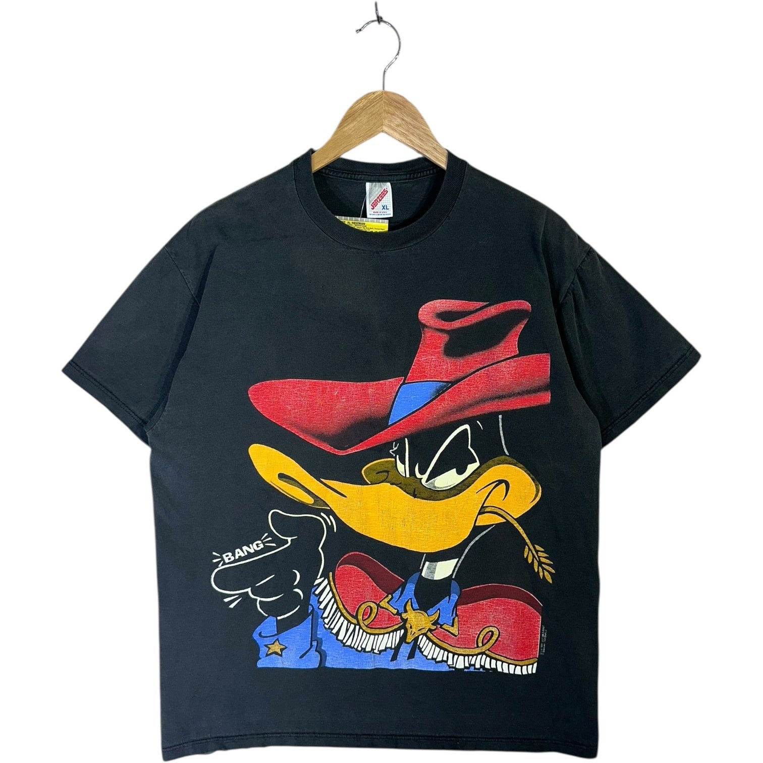 Vintage Looney Tunes Daffy Duck Cowboy T-Shirt