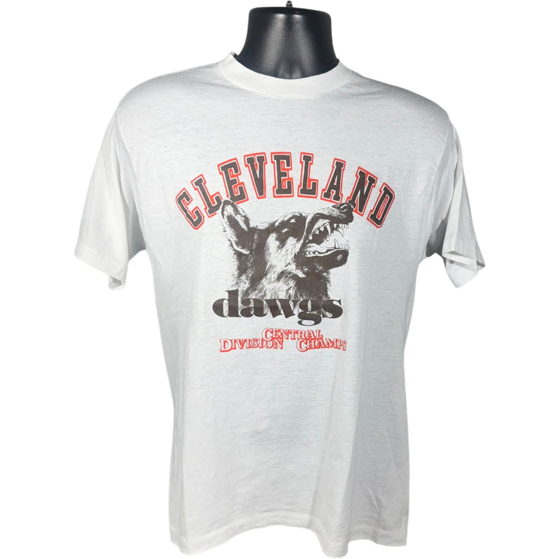 Vintage Cleveland Dawgs Central Division Champs Tee 80s