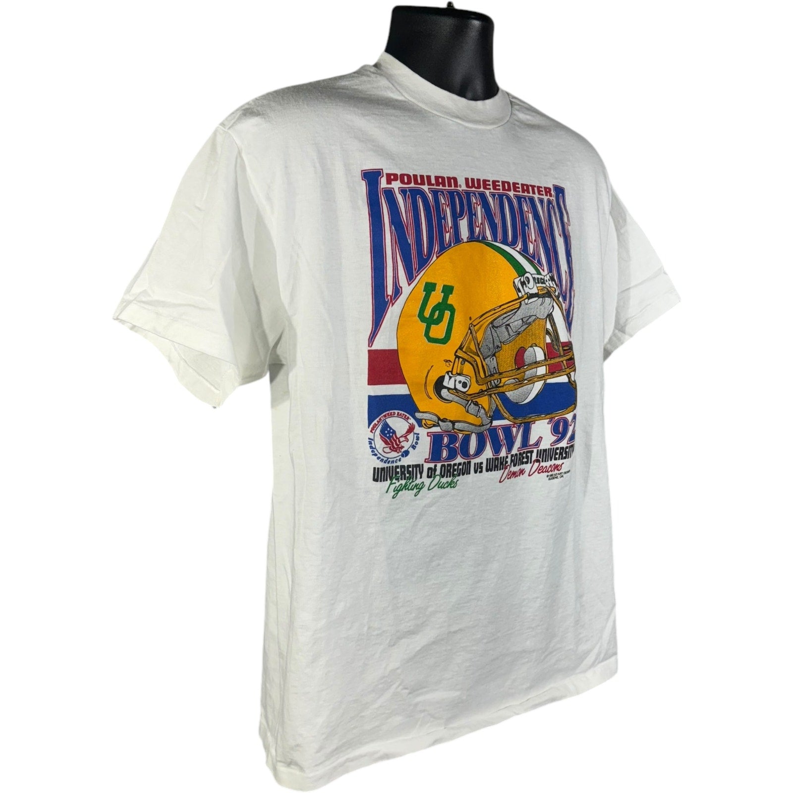 Vintage Independence Bowl Oregon vs Wake Forest College Football Tee 1992