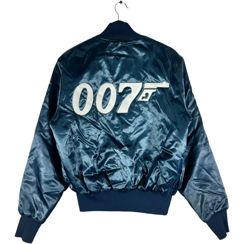 Vintage James Bond 007 Satin Bomber Jacket