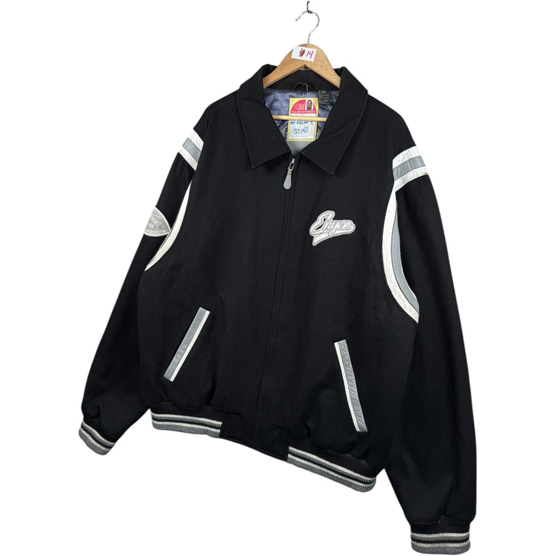 Vintage Enyce Logo Embroidered Bomber Jacket