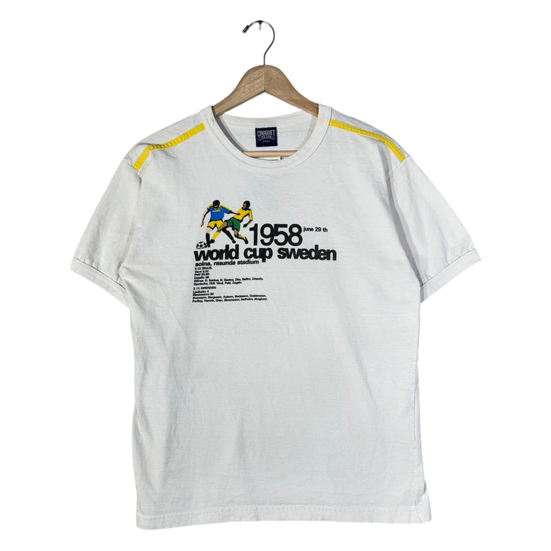 Vintage World Cup Sweden 1958 Football Short Sleeve T-Shirt