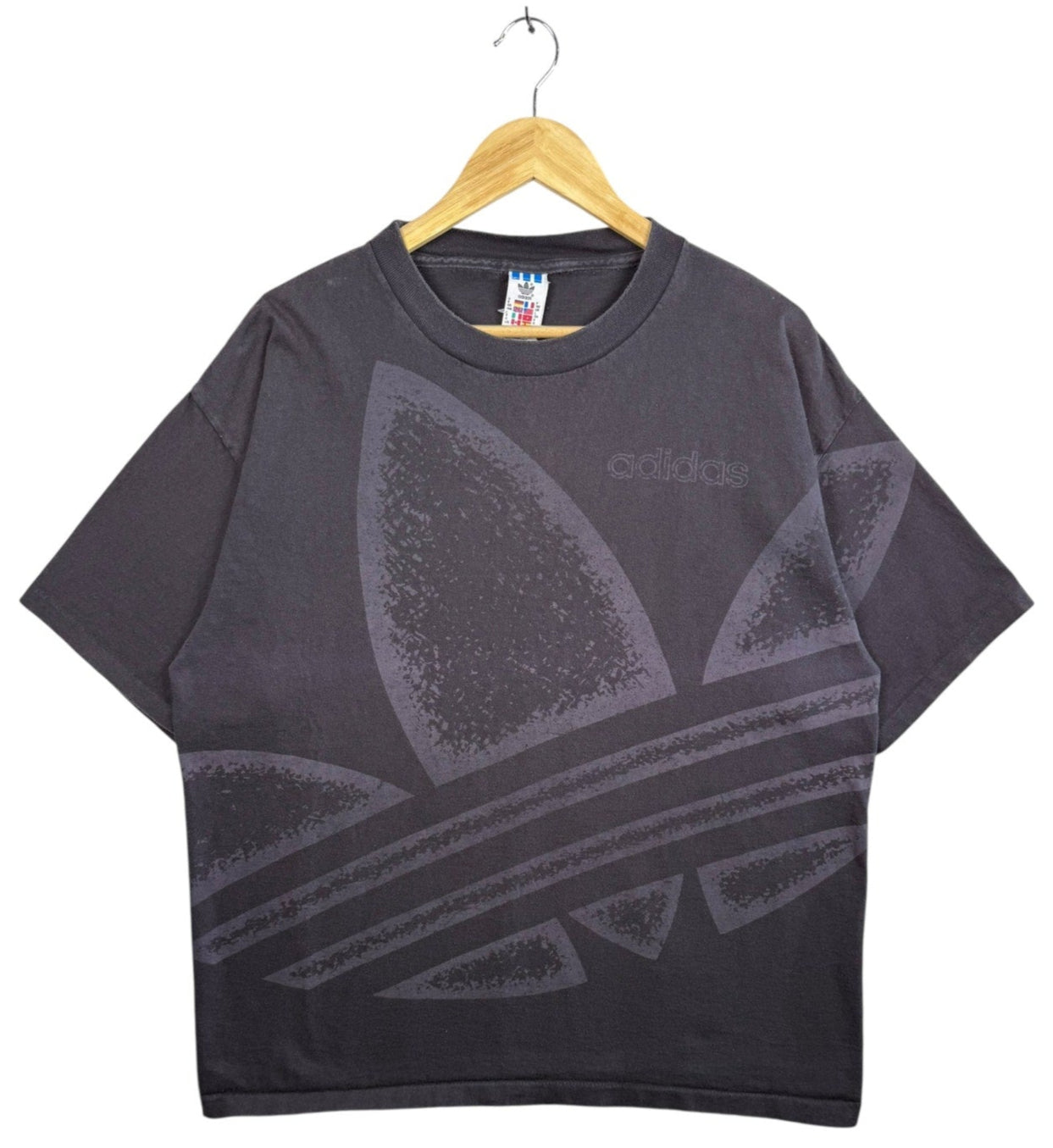 Vintage Adidas Trefoil Logo Print T-Shirt