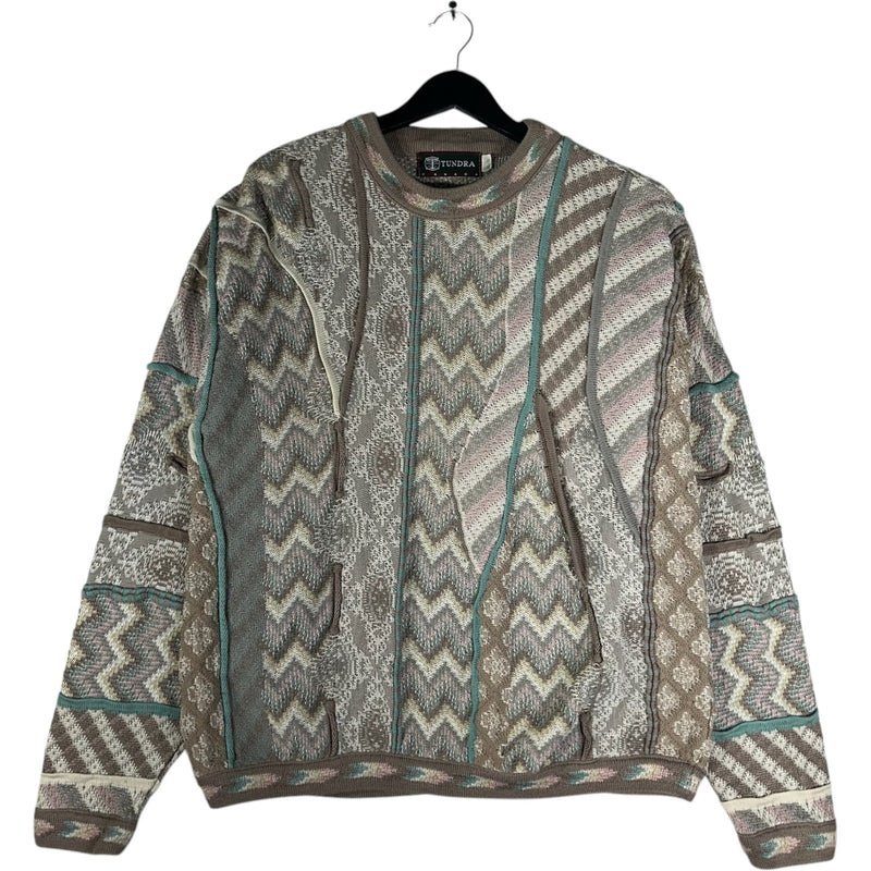 Vintage Tundra 3D Knit Sweater