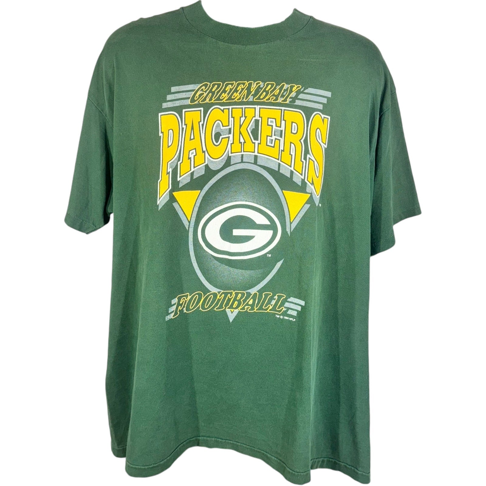 Vintage Green Bay Packers Football Logo Tee 1994