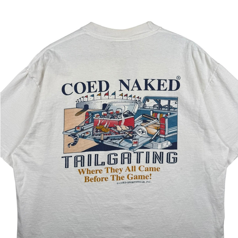 Vintage Coed Naked Funny Humor Graphic T-Shirt