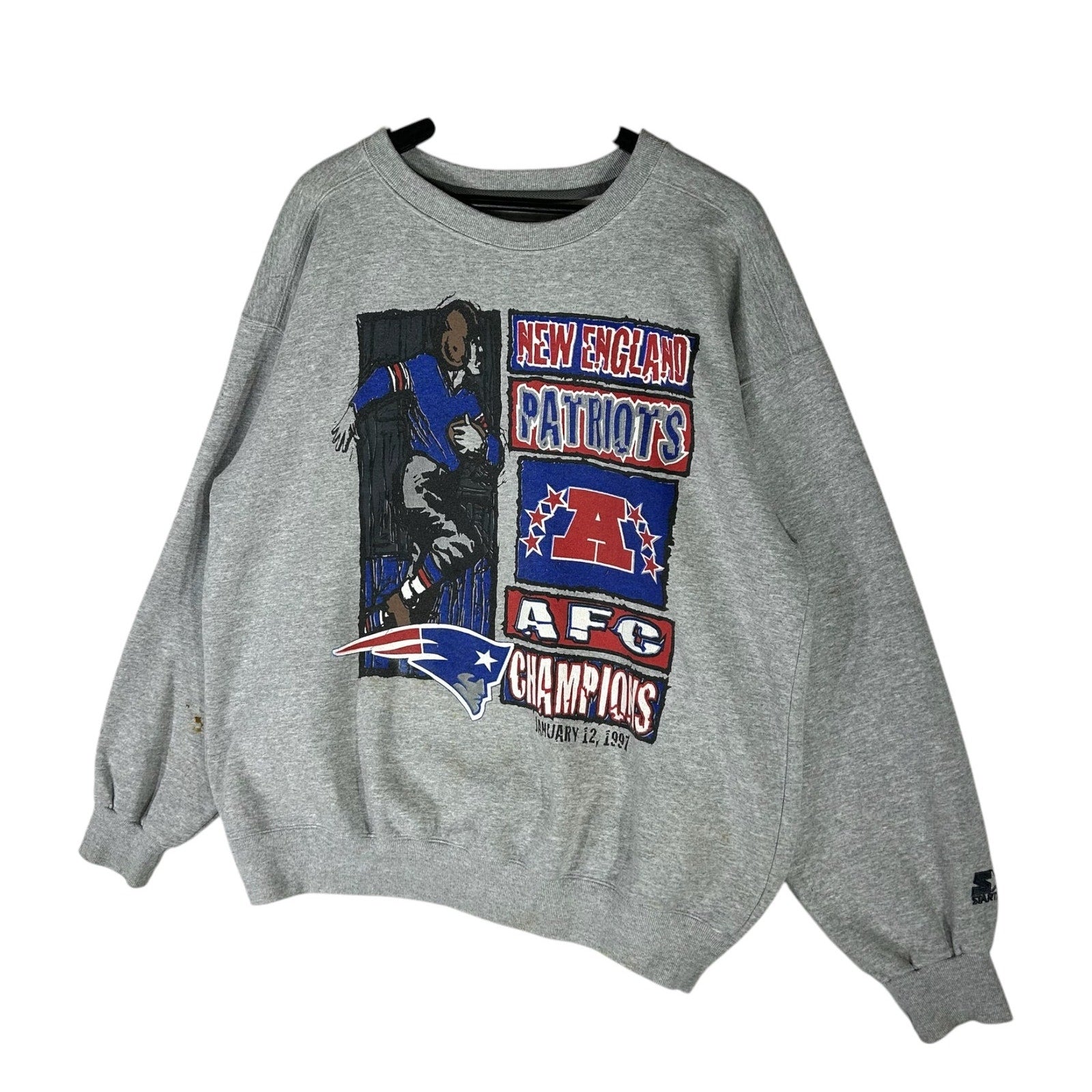 Vintage Starter New England Patriots AFC Champs Crewneck 90s