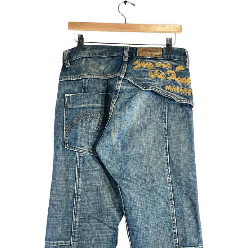 Vintage Replay Straight Leg Denim Jeans 32x32