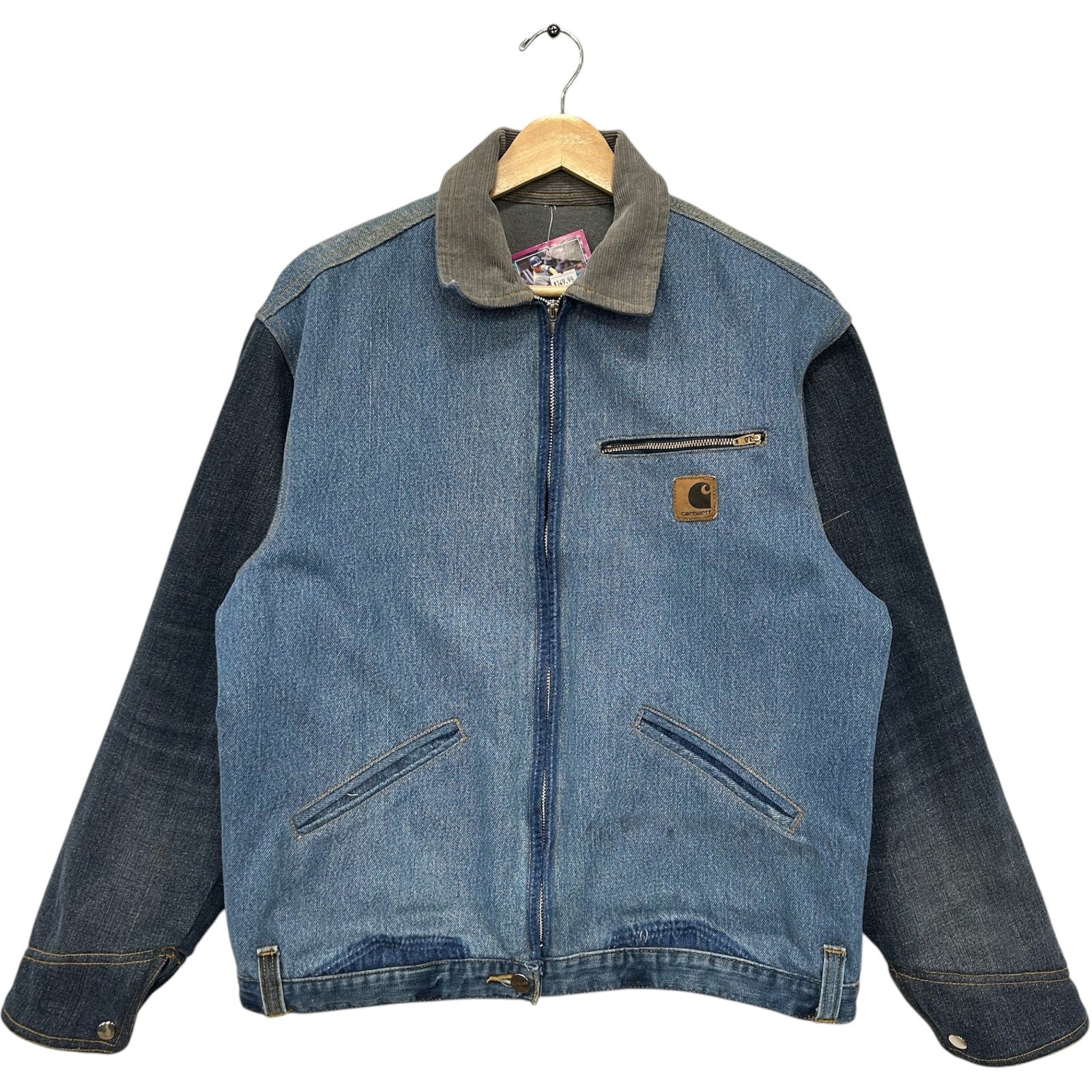 Cut & Sew Carhartt Full Zip Denim Workwear Jacket