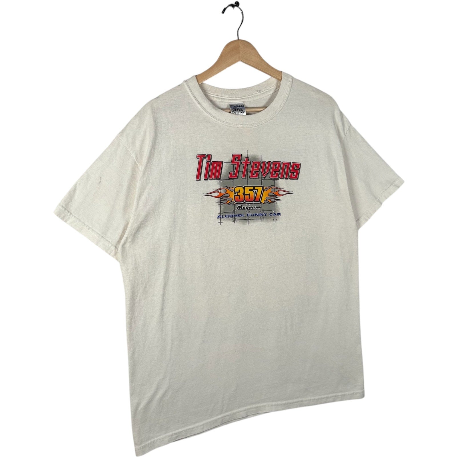 Vintage Tim Stevens 357 Magnum Car Drag Racing NHRA Tee