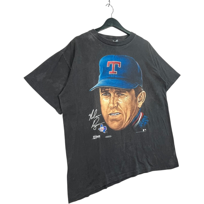 Vintage Salem Texas Rangers Nolan Ryan #34 Portrait MLB Tee