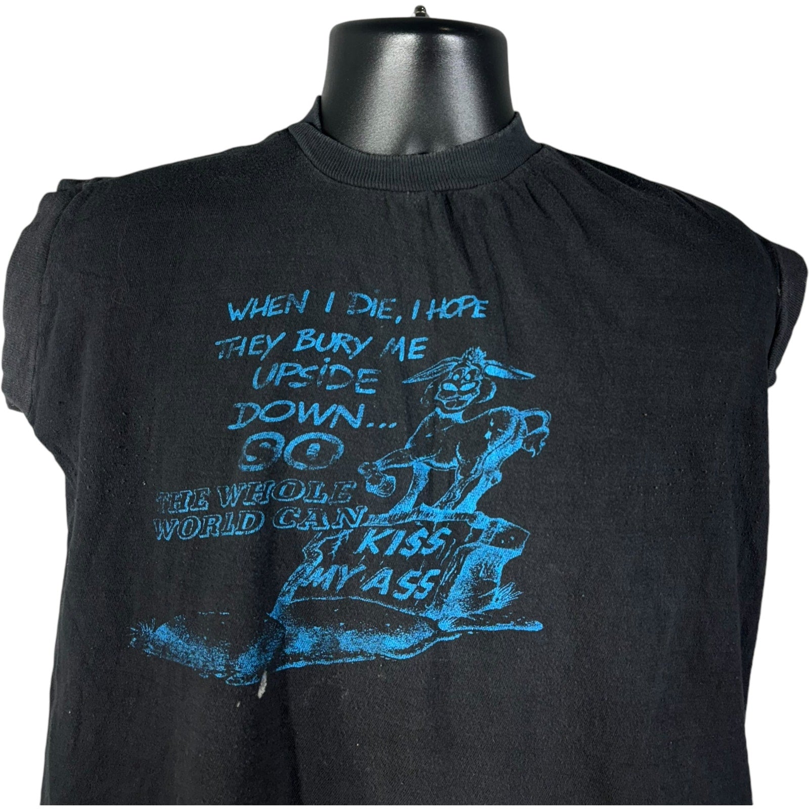 Vintage "When I Die..." Comedic Quote Tank