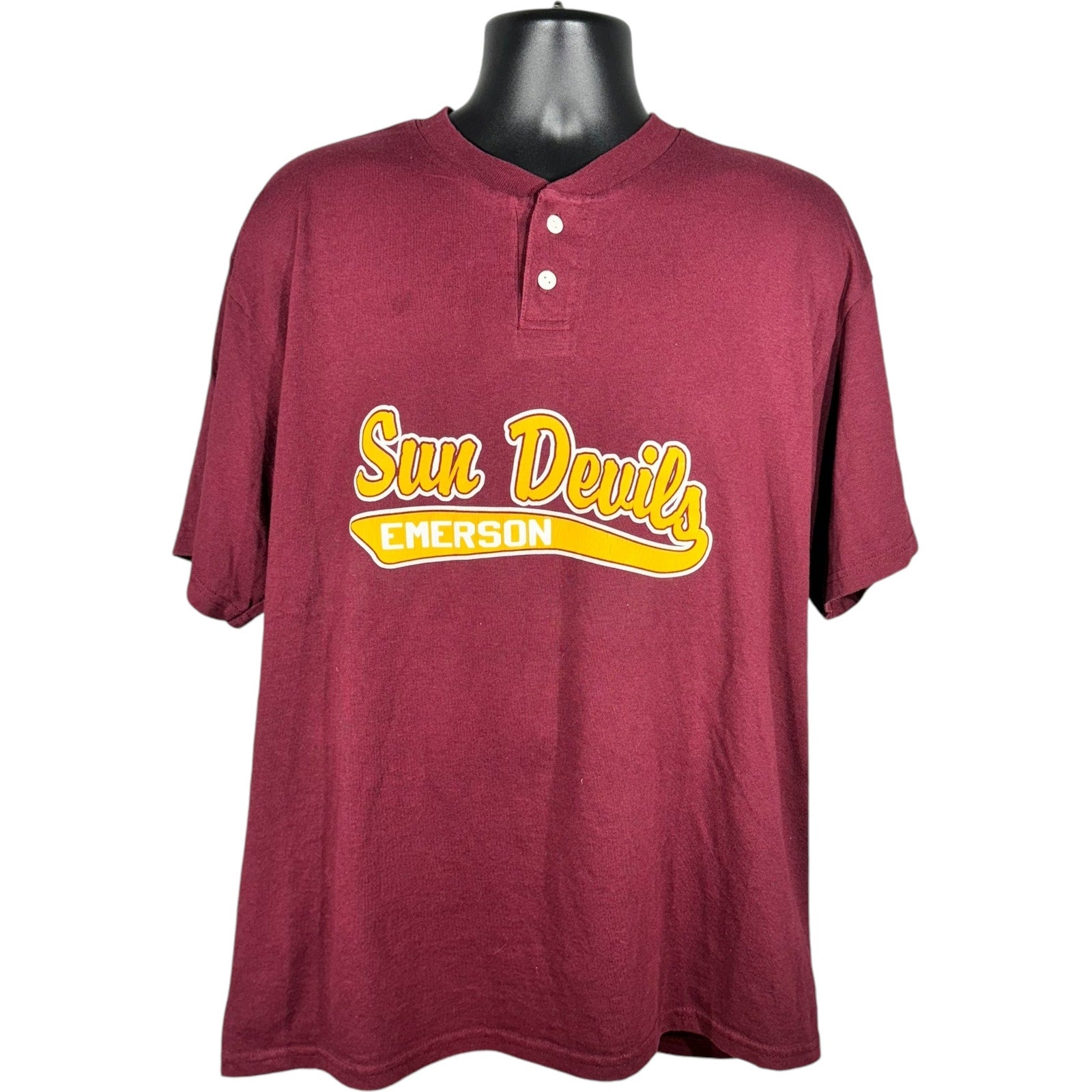 Vintage Emerson Sun Devils Henley Tee