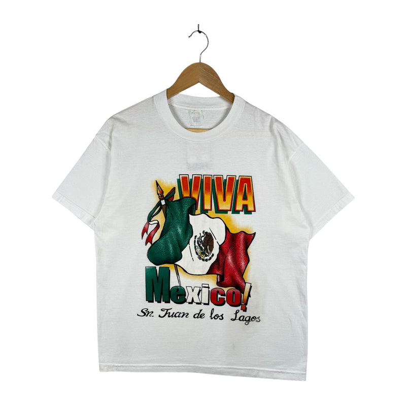 Vintage Viva Mexico Mexican Flag Graphic T-Shirt