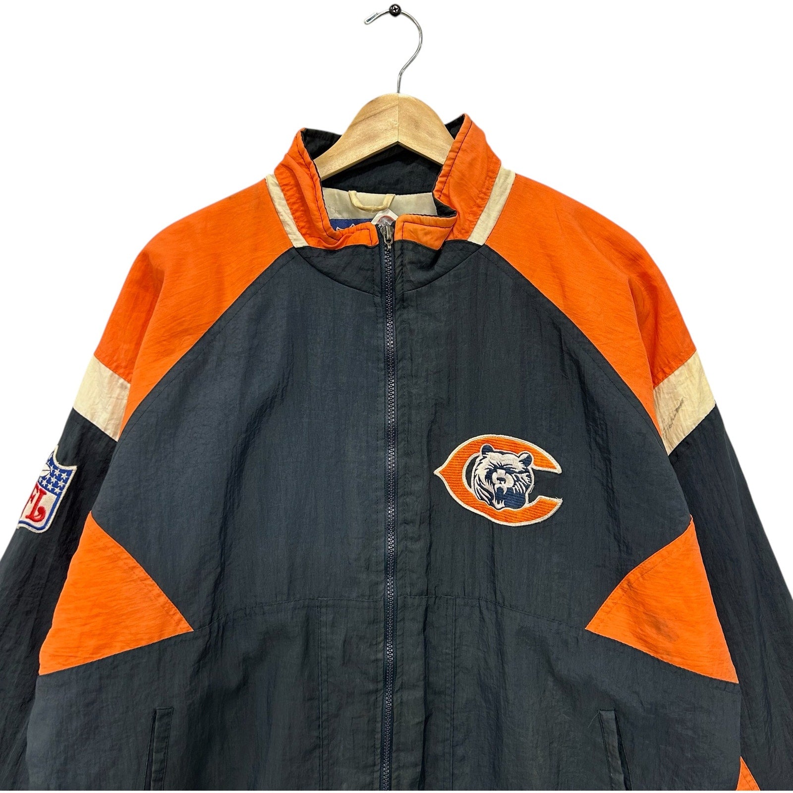 Vintage Apex One Chicago Bears NFL Full Zip Light Jacket