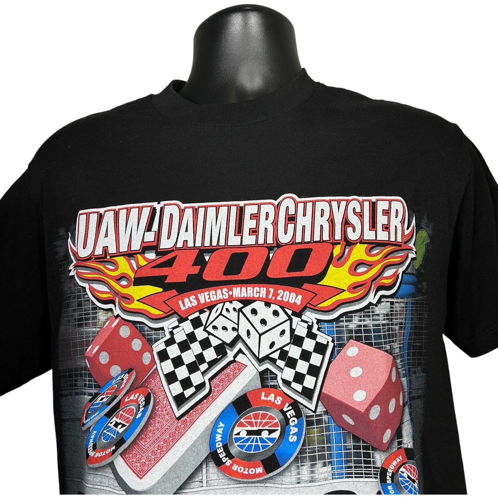 Vintage Las Vegas UAW-Daimler Chrysler 400 NASCAR Racing Tee