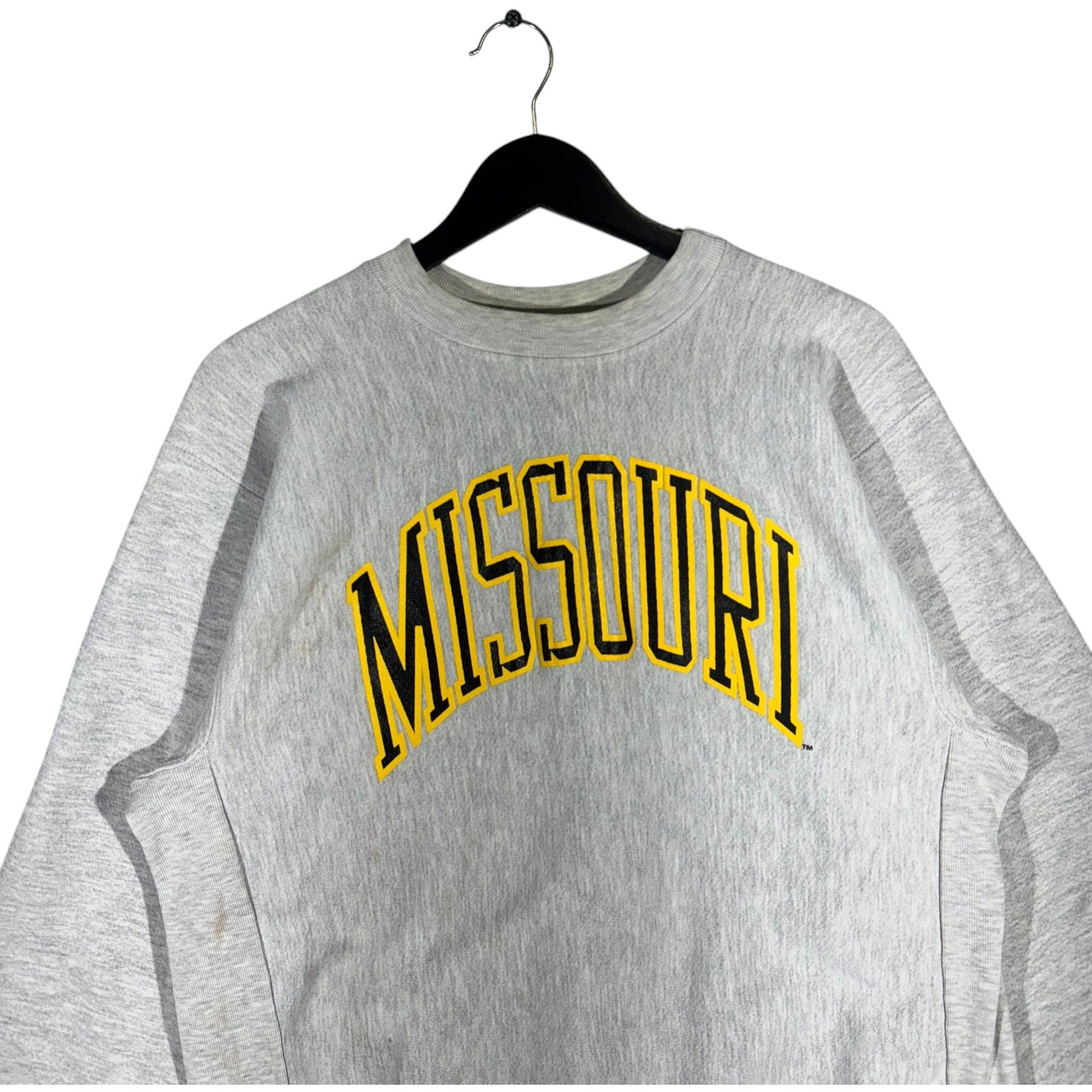 Vintage University Of Missouri Spellout Crewneck 90s