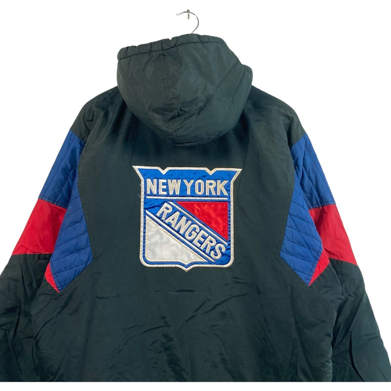 Vintage Starter New York Rangers Color Block NHL Puffer Jacket