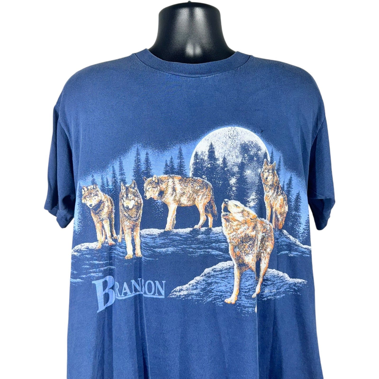 Vintage Wolf Pack Nature AOP Tee