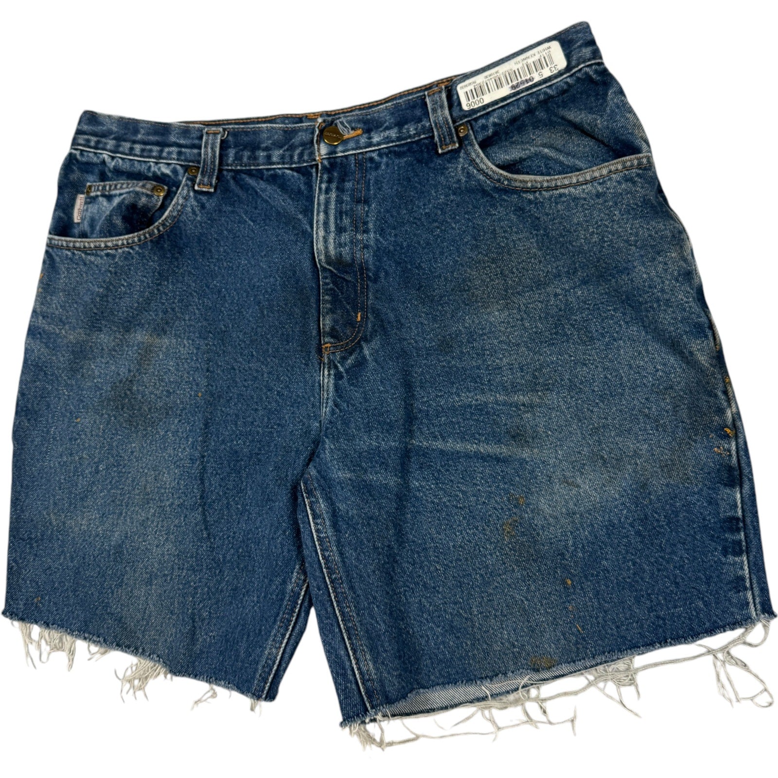 Vintage Carhartt Cut Off Denim Shorts 36