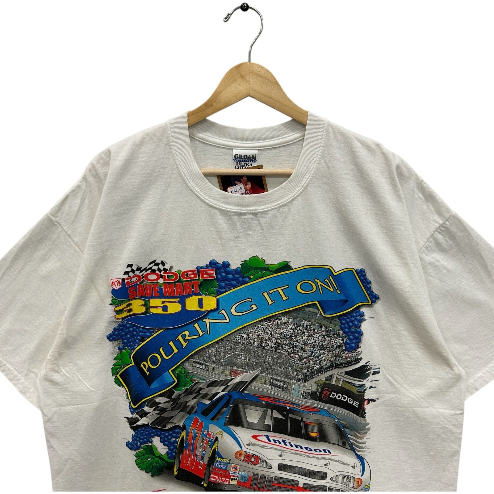 Vintage Dodge Save Mart 350 Infineon Raceway NASCAR Tee