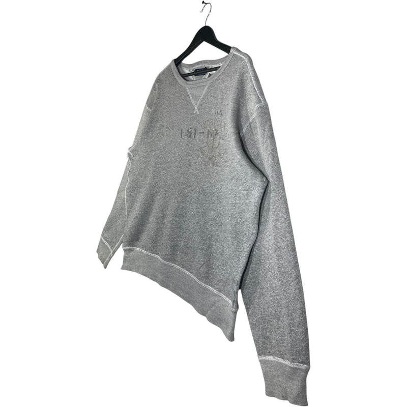 Vintage Polo Ralph Lauren Military Print Crewneck