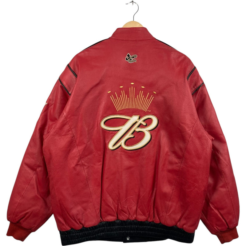 Vintage Budweiser Patches Racing NASCAR Bomber Jacket