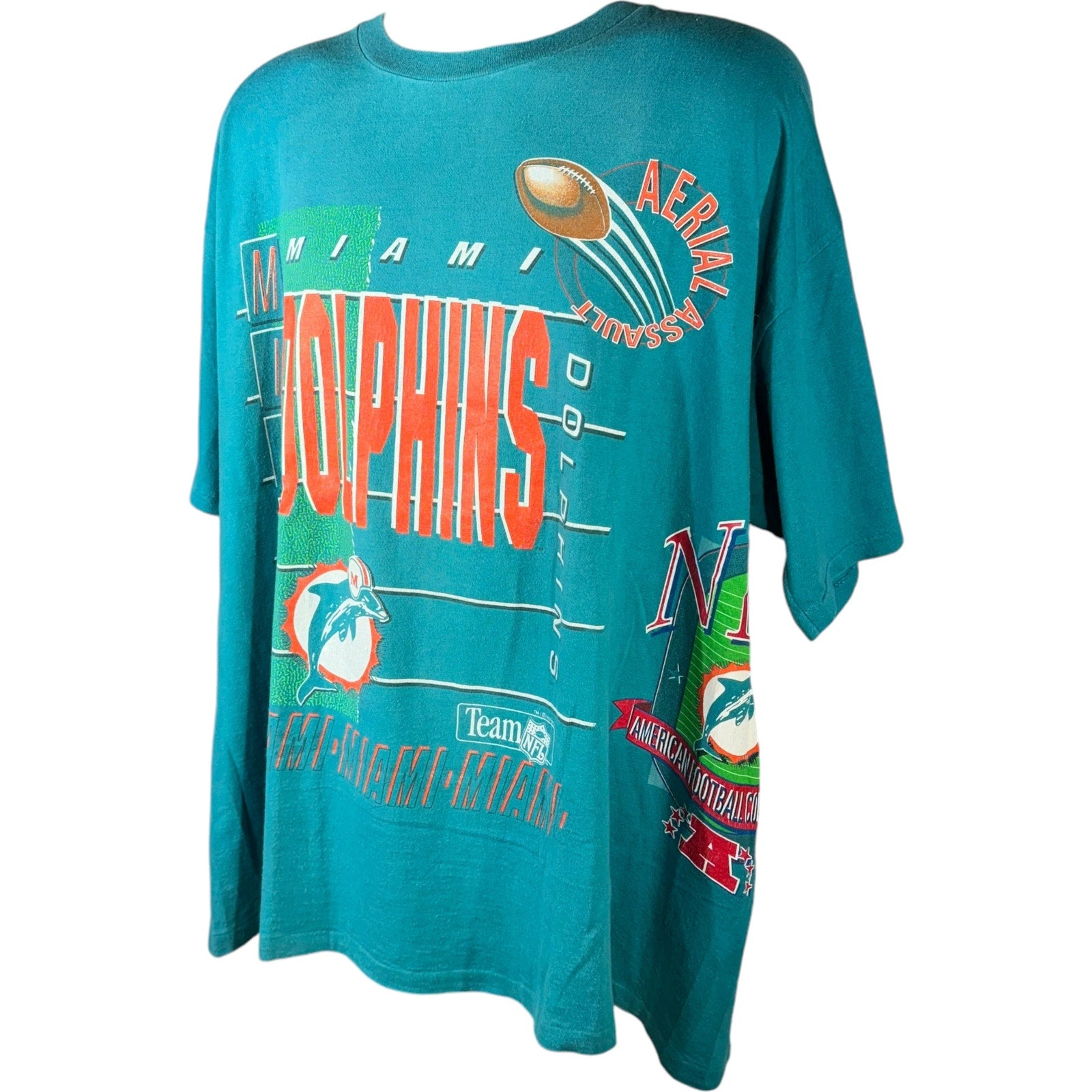 Vintage Miami Dolphins AOP Tee 90s